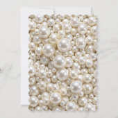 Elegant Parels Modern Vrijgezellenfeest Kaart (Achterkant)