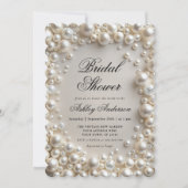 Elegant Parels Modern Vrijgezellenfeest Kaart (Voorkant)