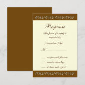 Elegant parels op Ivory RSVP (Voorkant / Achterkant)