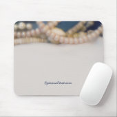 Elegant Parels & Sea Shells Beach Personalized Muismat (Met muis)