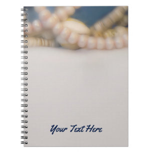 Elegant Parels & Sea Shells Beach Personalized Notitieboek