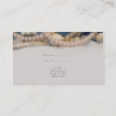 Elegant Parels & Sea Shells Beach Verwijs een vrie Aanbevelingskaartje (Achterkant)