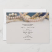 Elegant Parels & Sea Shells Beach Weddenschap Kaart (Voorkant)