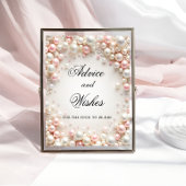 Elegant Parels Vrijgezellenfeest Advies en wensen Poster