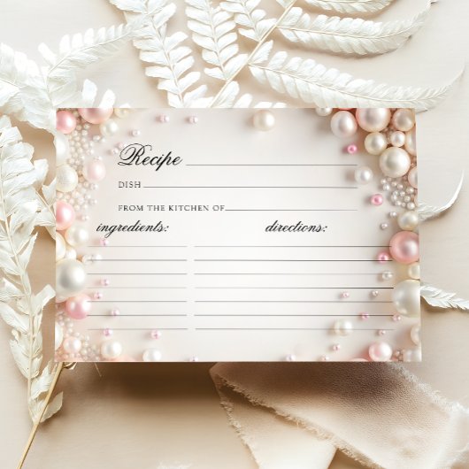 Elegant Parels Vrijgezellenfeest Recept Kaart