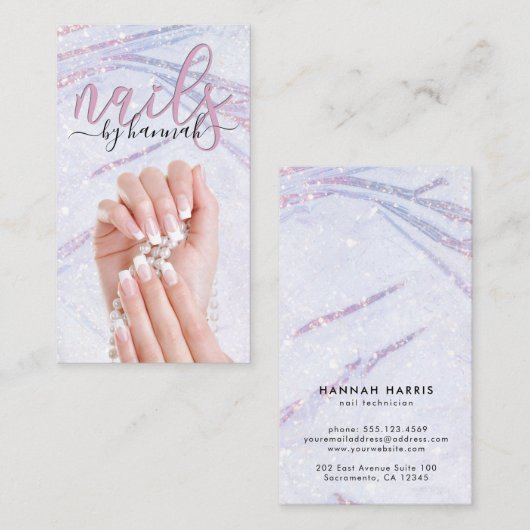 Elegant Pareltechnicus Chic Visitekaartje (Voorkant / Achterkant)