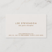 Elegant parfume Visitekaartje (Achterkant)