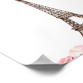 Elegant Parijs Feestbord Poster (Hoek)