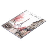Elegant Parijs Frankrijk Eiffeltoren schilderij Notitieboek (Linkerzijde)