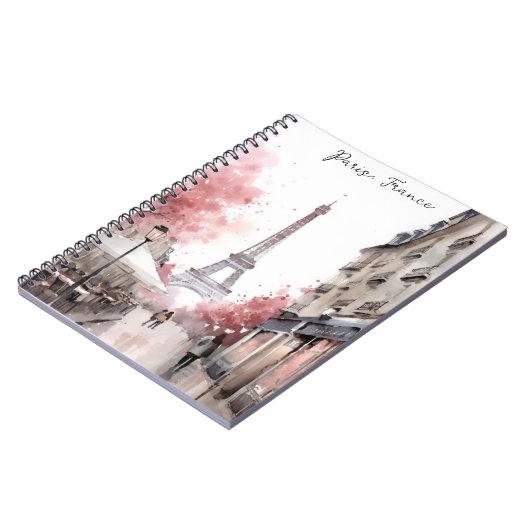 Elegant Parijs Frankrijk Eiffeltoren schilderij Notitieboek (Linkerzijde)