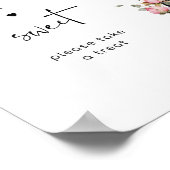 Elegant Paris bloemenliefde is zoet neem een trakt Poster (Hoek)