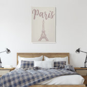 Elegant Paris Eiffel Tower Canvas Wall Art (Insitu (Slaapkamer))