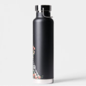 Elegant Paris Eiffel Tower Floral Black Waterfles (Links)
