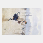  Elegant Paris Franse Vrouw Decoupage Inpakpapier Vel (Voorkant 2)