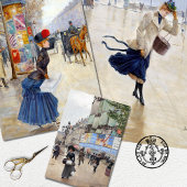  Elegant Paris Franse Vrouw Decoupage Inpakpapier Vel