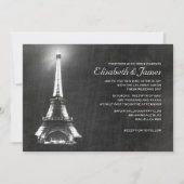 Elegant Paris Wedding Invitations Kaart (Voorkant)
