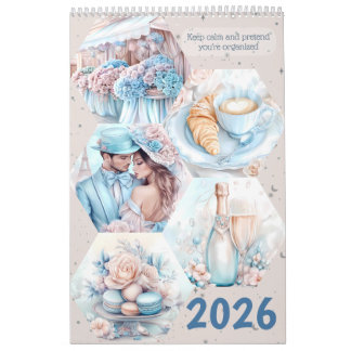 Elegant Parisian Romance 2026 Calendar Kalender