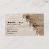 Elegant parket van houten zaaigoed met witte houte visitekaartje (Achterkant)