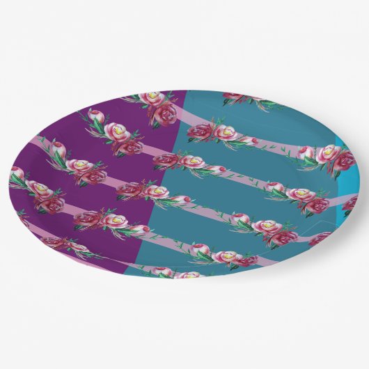 Elegant Party Custom Paper Borden Papieren Bordje (Gekanteld)