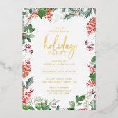 Elegant Party Folie Feestdagenkaart (Voorkant)