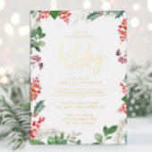 Elegant Party Folie Feestdagenkaart