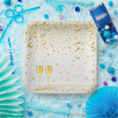 Elegant Party Glow – Modern Neon Celebration Desig Papieren Bordje (Feest)