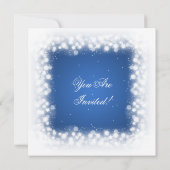 Elegant Party Magic Sparkle Blue Kaart (Achterkant)