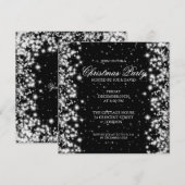 Elegant Party Sparkle Black Kaart (Voorkant / Achterkant)
