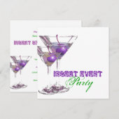 Elegant party stijlvol evenement CUSTOMIZE Kaart (Voorkant / Achterkant)