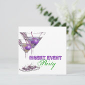 Elegant party stijlvol evenement CUSTOMIZE Kaart (Staand voorkant)