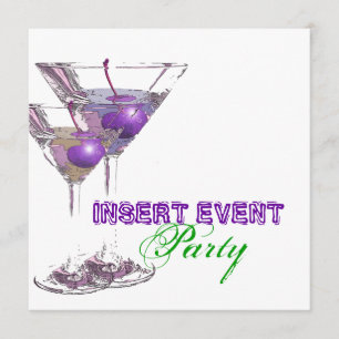 Elegant party stijlvol evenement CUSTOMIZE Kaart