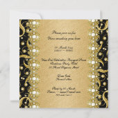 Elegant party "year end" functie kaart (Achterkant)