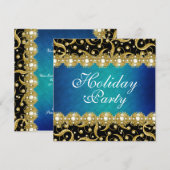 Elegant party "year end" functie kaart (Voorkant / Achterkant)