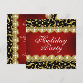 Elegant party "year end" functie kaart (Voorkant / Achterkant)