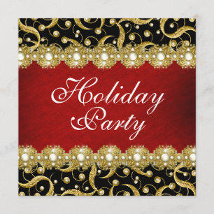 Elegant party "year end" functie kaart