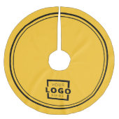 Elegant Party Yellow Custom Company Logo Kerstboom Rok (Voorkant)
