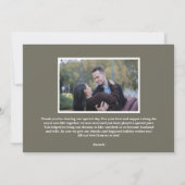 Elegant Pas getrouwd met Kerstmis Foto Holiday C Feestdagenkaart (Achterkant)