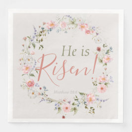 Elegant Pasen Hij is Risen Inspirerend Servet
