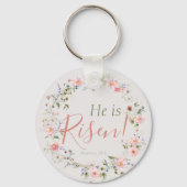 Elegant Pasen Hij is Risen Inspirerend Sleutelhanger (Achterkant)