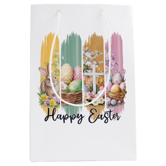 Elegant Pasen Medium Cadeauzakje (Voorkant)