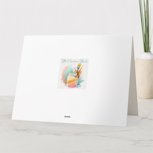 Elegant Paskaart Kaart (Achterkant)