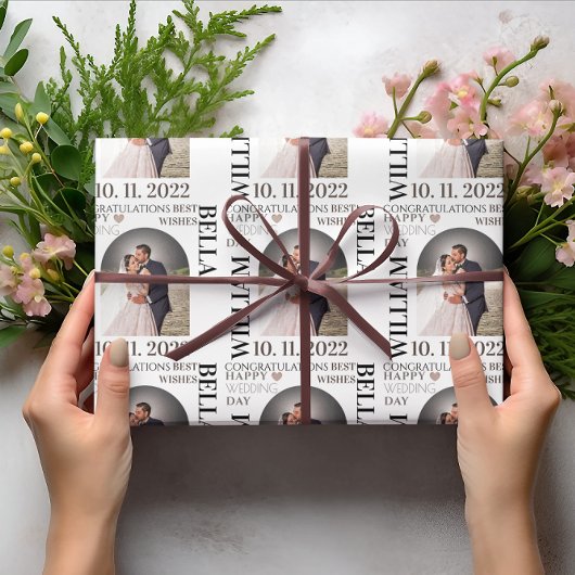 Elegant Passen getrouwd Mr & Mrs Wedding Cadeaupapier