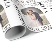 Elegant Passen getrouwd Mr & Mrs Wedding Cadeaupapier (Rol Hoek)