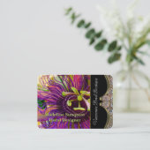 Elegant Passion Flower Professional Florist Visitekaartje (Staand voorkant)