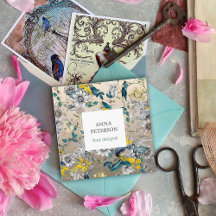 Elegant Passion Flowers op Silver Grey