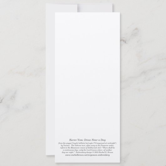 Elegant Passovercard Kaart (Achterkant)