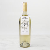 Elegant pasta 40e JUBILEUM Fles Hanger Label (Op fles)
