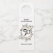Elegant pasta 50e JUBILEUM Fles Hanger Label (Voorkant)