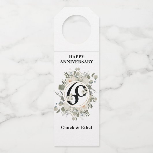 Elegant pasta 60e JUBILEUM Flessenhanger (Voorkant)