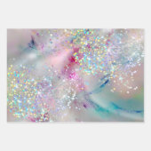 Elegant pasta-alcohol Ink Holographic Glitter Inpakpapier Vel (Voorkant 2)